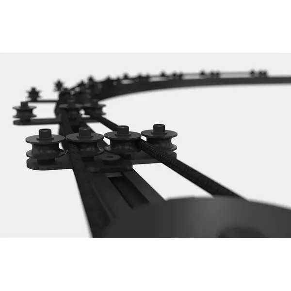 Wentex Wentex | 89524 | Guide de corde 4 roues | Couleur : Noir