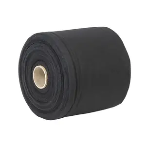 Wentex Wentex | Bolt Deko-Molton | Noir déchirable | Jupe | Largeur : 20, 40, 60, 80 ou 100cm | Longueur : 60m | 160 g/m2 | Couleur : Noir