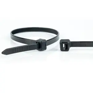 WKK CHP | Plastic cable ties | tyraps | tie wraps | Various sizes | Colour: Black | 100 pieces | UV-resistant