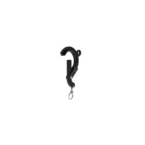 Ratex Ratex | Pipesnap cloth hook | Colour: Black | Tube diameter: 50mm | Swivel hook for quick attachment