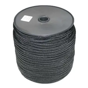 Drisse DRISSE | 12mm rope | Roll of 100m | Tensile strength 1200 KG | Black and white