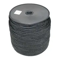 DRISSE | 8mm rope | Roll of 100m | Tensile strength 550 KG | Black and white