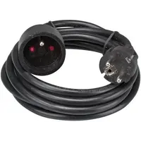 B-Brand | Rallonge électrique | 3G 1,5mm2 | Couleur : Noir | France schuko