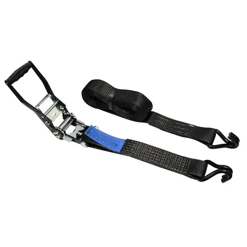 ELLERstrap ELLER | Lashing strap with ratchet/hooks | 2-piece | Load capacity: 2500/5000daN | Width: 50mm | Colour: Black