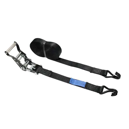 ELLERstrap ELLER | Lashing strap with ratchet/hooks | 2-piece | Load capacity: 1500/3000daN | Width: 35mm | Colour: Black
