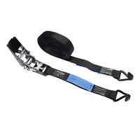 ELLER | Lashing strap with ratchet/hooks | 2-piece | Load capacity: 750/1500daN | Width: 25mm | Colour: Black