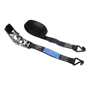 ELLERstrap ELLER | Spanband met ratel/haken | 2-delig | Spancapaciteit: 750/1500daN | Breedte: 25mm | Kleur: Zwart