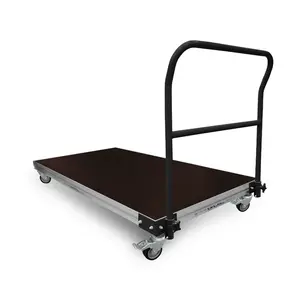 GUIL GUIL | TM-TR2 | kit to convert platforms with 60 x 60 mm legs into a transport trolley | Includes: handrail & four castors (2 with brake)