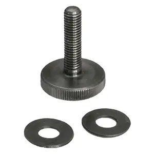 Voice Acoustic Accessoires | 999910251 | Flat knurled screw M10 x 25 mm | stainless steel black chromated for all U- and C-brackets*