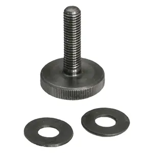 Voice Acoustic Accessories | 999910251 | Flat knurled screw M10 x 25 mm | stainless steel black chromated for all U- and C-brackets*
