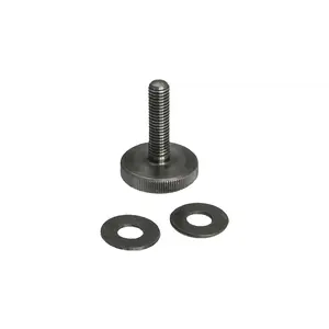 Voice Acoustic Accessories | 999910251 | Flat knurled screw M10 x 25 mm | stainless steel black chromated for all U- and C-brackets*