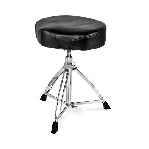 GUIL GUIL | SL-15 | robust, chrome-plated drum stool | high-quality ergonomic seat | double thickness + firmness | double locking