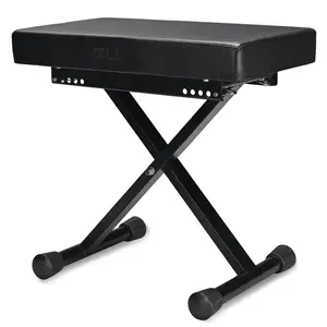 GUIL GUIL | BQ-02 | robuste, extra-large tabouret de piano / banc de clavier | siège rectangulaire de haute qualité | double épaisseur + robustesse