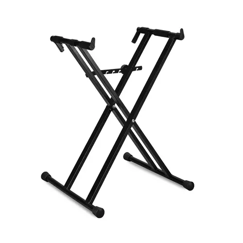 GUIL GUIL | ST-113 | heavy duty keyboard stand | Max. 80kg | x-frame | double reinforced | height adjustment with toothed, metal strip