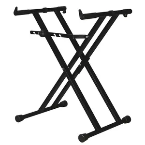 GUIL GUIL | MX-435 | heavy-duty mixing desk stand | Max. 80kg | x-frame | double reinforced | height adjustment with toothed, metal strip