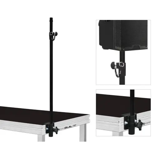 GUIL GUIL | ALT/TM-01 | telescopic speaker stand | with attachment to GUIL stage parts / choir-risers | Diameter: 35mm