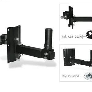 GUIL GUIL | ALT-16/G | heavy-duty wall bracket for speakers | telescopic | Diameter: 35mm | Max. load: 50kg | includes half-coupler for 45-52mm truss