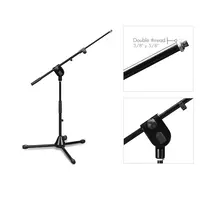 GUIL | PM-21 | amplified low microphone stand with telescopic microphone arm.