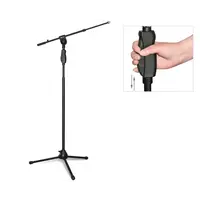 GUIL GUIL | PM-46 | heavy-duty microfoonstatief | telescopische microfoonarm / boom | met één hand verstelbaar | inclusief 3/8" - 5'8"-adapter, borgring en kabelklem
