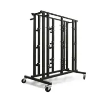 GUIL | CRO-PST | trolley for 12 barrier posts | assembled transport and storage | 4 wheels, 2 of which have brakes