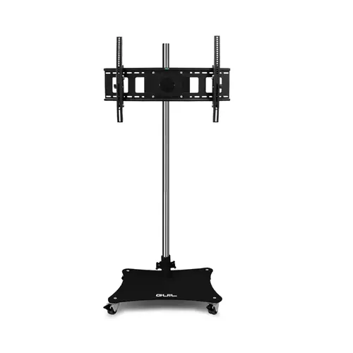 GUIL GUIL | mobile stand for monitors | 32" to 55" | stainless steel support with cable holes | including mounting set