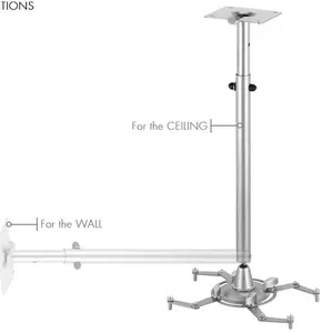 GUIL GUIL | PTR-15 | support télescopique au plafond et au mur pour vidéoprojecteurs. comprend tous les accessoires nécessaires.