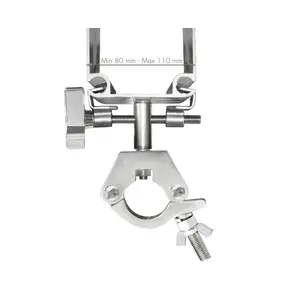 GUIL GUIL | ABZ-56 | stainless steel clamp adapter with aluminium coupler for suspending tubes and/or trusses in marquees. adjustable from 80 to 110 mm. wll: 50 kg