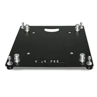GUIL | TQN400XL-AC/N | baseplate with adjustable legs | 450 x 450 x 5mm | 8.4kg | steel | Colour: Black