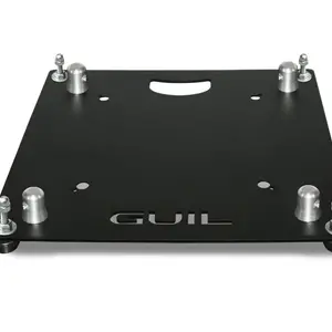 GUIL GUIL | TQN400XL-AC/N | baseplate met stelpoten | 450 x 450 x 5mm | 8,4kg | staal | Kleur: Zwart