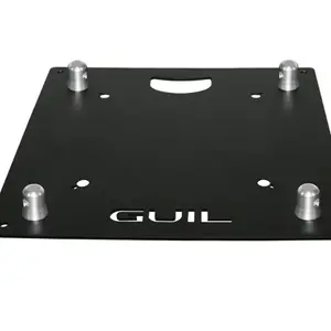 GUIL GUIL | TQN400XL-AC | plaque de base | 450 x 450 x 5mm | 8kg | acier | Couleur : Noir