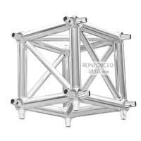 GUIL | DDO/TQN400XL-6 | corner piece for square truss TQN400XL | hexagonal | 400 x 400mm | reinforced construction | Thickness: 3mm | including UTR-07 connectors