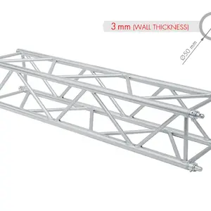 GUIL GUIL | TQN400XL-3000 | poutrelle carrée | 400 x 400mm | Longueur : 3.000mm | Epaisseur de paroi : 3mm | y compris connecteurs UTR-10