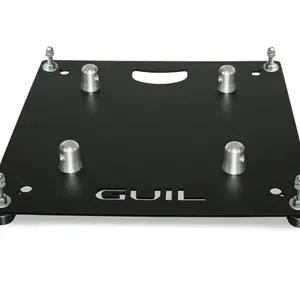 GUIL GUIL | TQN290-AC/N | baseplate met stelpoten | 450 x 450 x 5mm | 8,4kg | staal | Kleur: Zwart