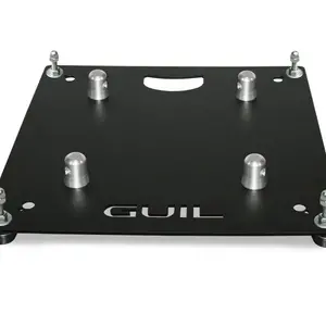 GUIL GUIL | TQN290-AC/N | baseplate with adjustable legs | 450 x 450 x 5mm | 8.4kg | steel | Colour: Black