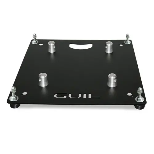 GUIL GUIL | TQN290-AC/N | baseplate met stelpoten | 450 x 450 x 5mm | 8,4kg | staal | Kleur: Zwart