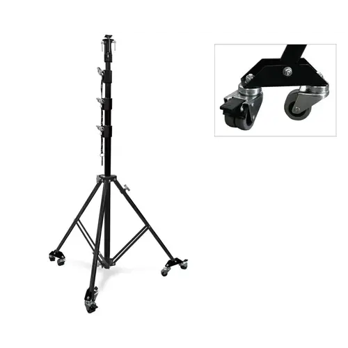 GUIL GUIL | FC-03/R | telescopic light stand with wheels | based on FC-03 | Height: 5.06m | Load capacity: 60kg
