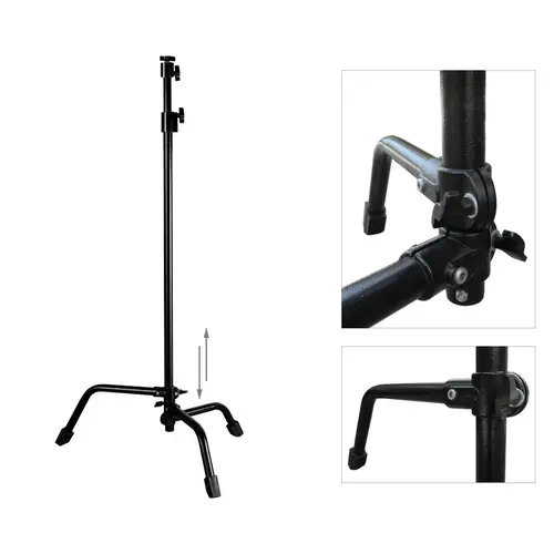GUIL GUIL | FC-04 | telescopic light stand | heavy duty | independently adjustable legs | Max height: 2m