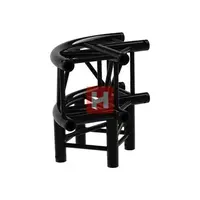 HOF* HOFKON | 290-4 | Hoekstuk | C30 curved | kleur: Zwart