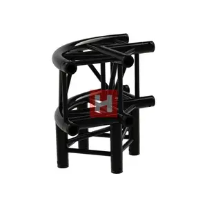 HOF* HOFKON | 290-4 | Hoekstuk | C30 curved | kleur: Zwart