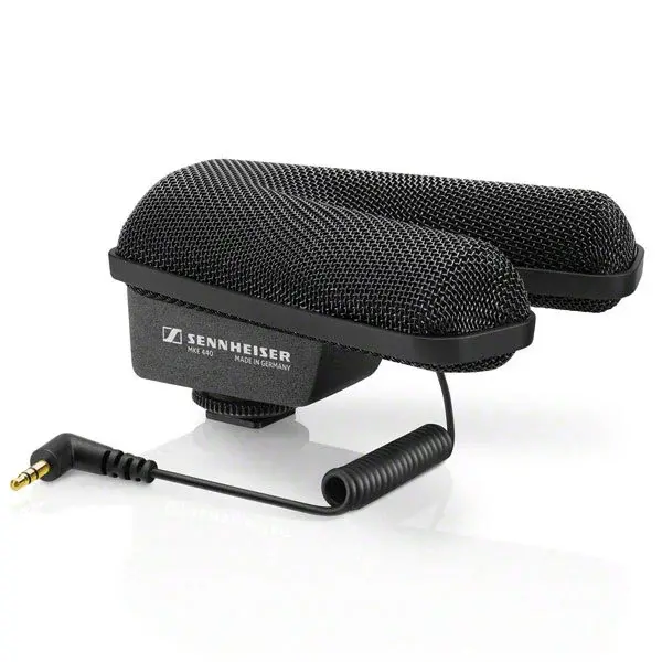 Sennheiser* Sennheiser | 506258 | Stereo directional microphone | MKE 440 | stereo camera microphone | condenser | 2x super cardioid | hot shoe | cable with 3.5 mm jack