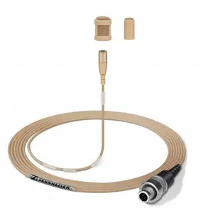 Sennheiser* Sennheiser | 502169 | Microphone de Lavalier | MKE 1-5-3 | clip-on | omidirectionnel | à condensateur | Câble de 4m avec extrémité ouverte | Couleur : Beige