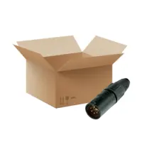 Neutrik Neutrik | NC5MXX-BAG-D | XLR kabeldeel 5 pin pen zwarte behuizing zilvercontacten | MALE | 100 Stuks