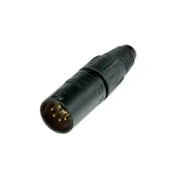Neutrik | NC5MXX-B | XLR kabeldeel 5 pin pen zwarte behuizing goudcontacten XX