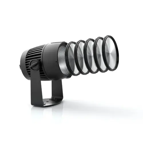 ROXX ROXX | E.SHOW fresnel-lens | elliptische of cirkelvormige lichtbundel |  kleur: Zwart