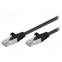 goobay Goobay | 68654 | Patchcord | F/UTP 5e | cord | CCA | PVC | Colour: Black | 0.5m
