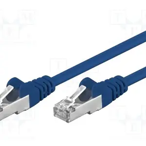 goobay Goobay | 50157 | Patchcord | F/UTP 5e | koord | CCA | PVC | Kleur: Blauw | 0,5m