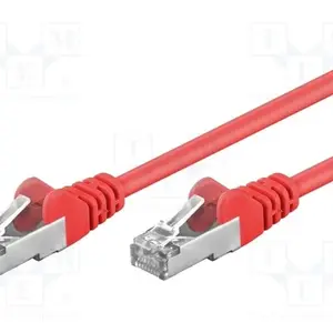 goobay Goobay | 50150 | Patchcord | F/UTP 5e | cord | CCA | PVC | Colour: Red | 0.5m