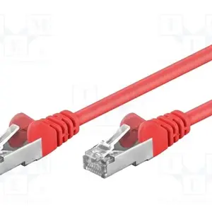 goobay Goobay | 50150 | Patchcord | F/UTP 5e | koord | CCA | PVC | Kleur: Rood | 0,5m