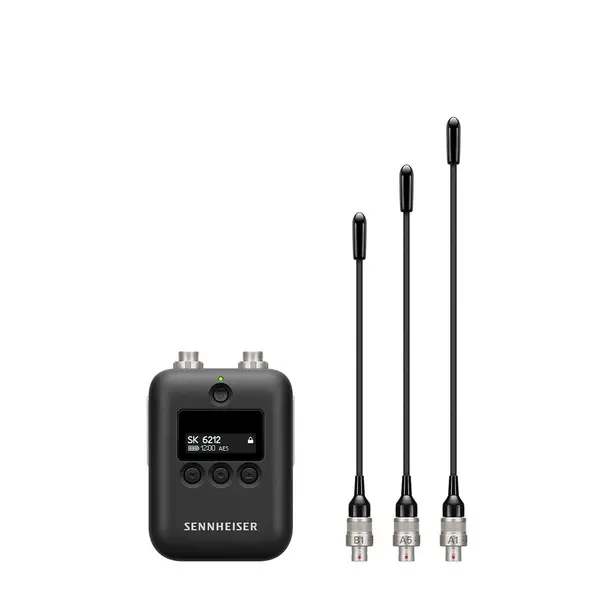 Sennheiser* Sennheiser | Wireless bodypack | SK 6212 | Mini bodypack | Colour: Black coloured | Various frequency bands | Minimum 12-hour operating time