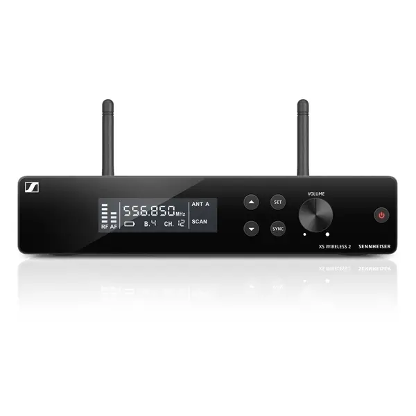 Sennheiser* Sennheiser | 507150 | Kit de poche sans fil | XSW 2-865 | Poignée de main, capsule de microphone, pince de microphone, récepteur, kit de montage en rack